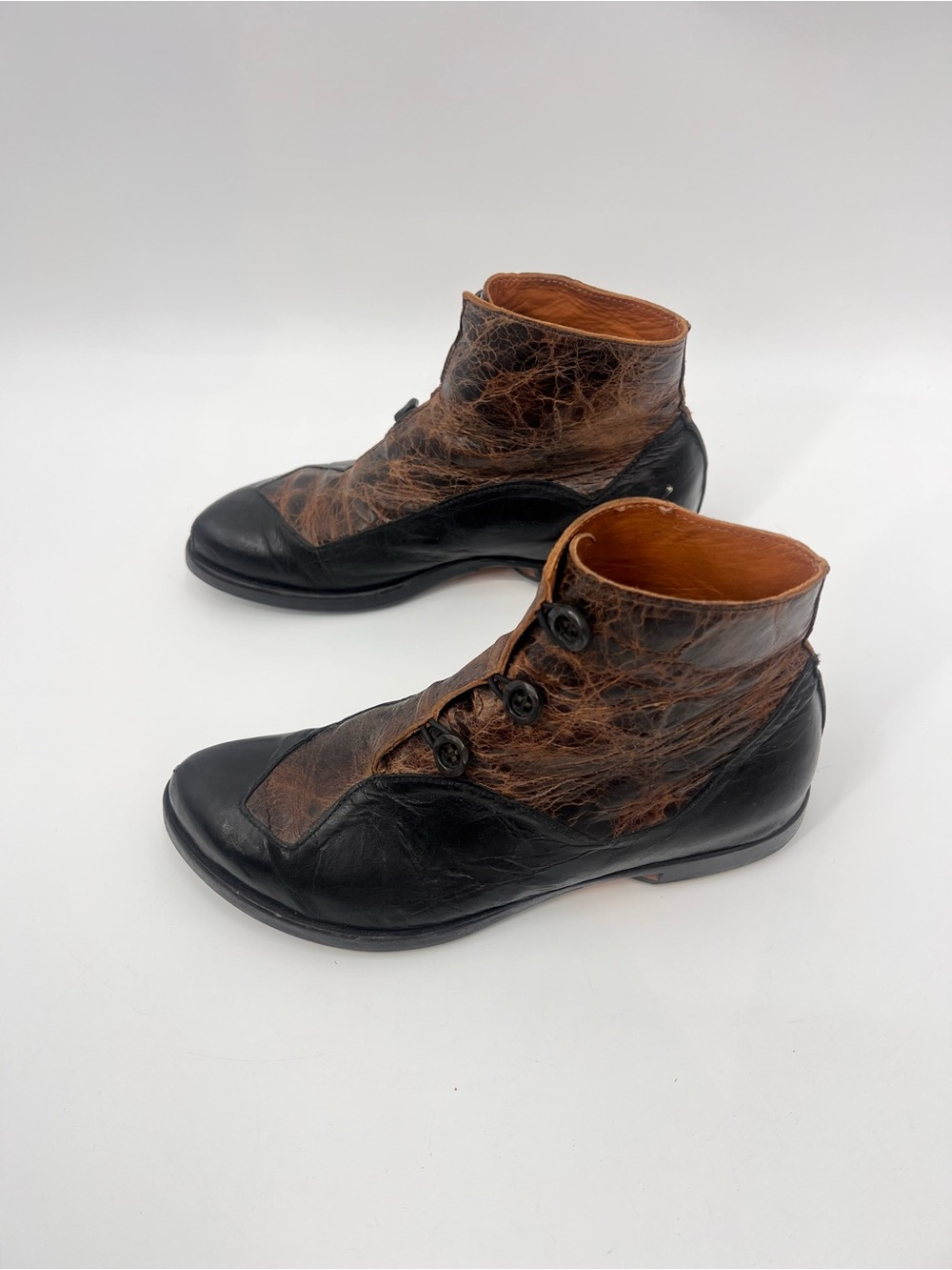 Cydwoq Measure boots Two-Tone Brown and Black Leather 6.5 - Picture 4 of 14
